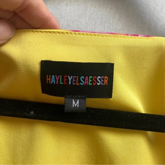 Hayley Elsaesser pink poodle pattern top Sz M - Picture 4 of 8